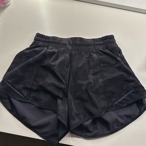 Lulu Incognito Black Camo Hotty Hot Shorts